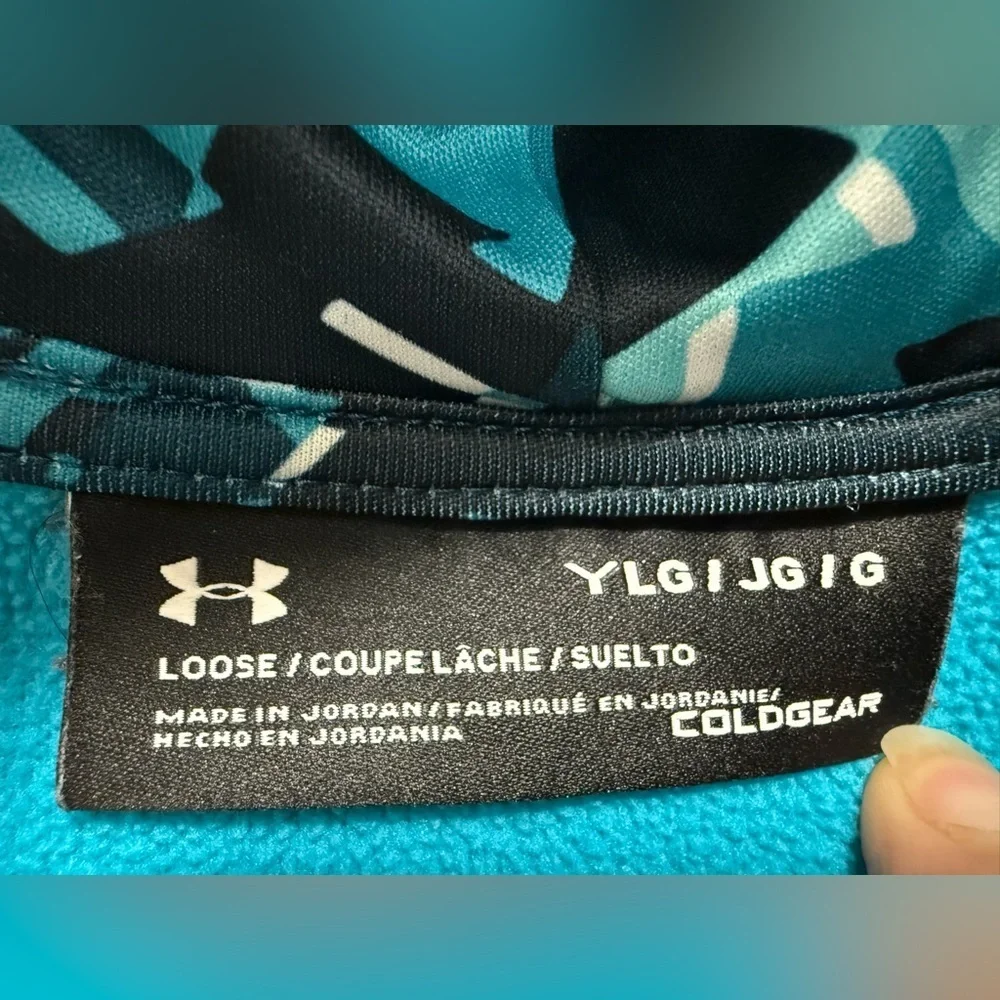Under Armour Hoodie Sweat Shirt Boys Large 0119